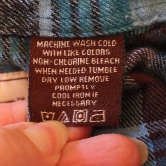 Bit & Bridle Large Flannel Western Style Pearl Snap 100% Cotton Flannel Shirt - Picture 3 of 13